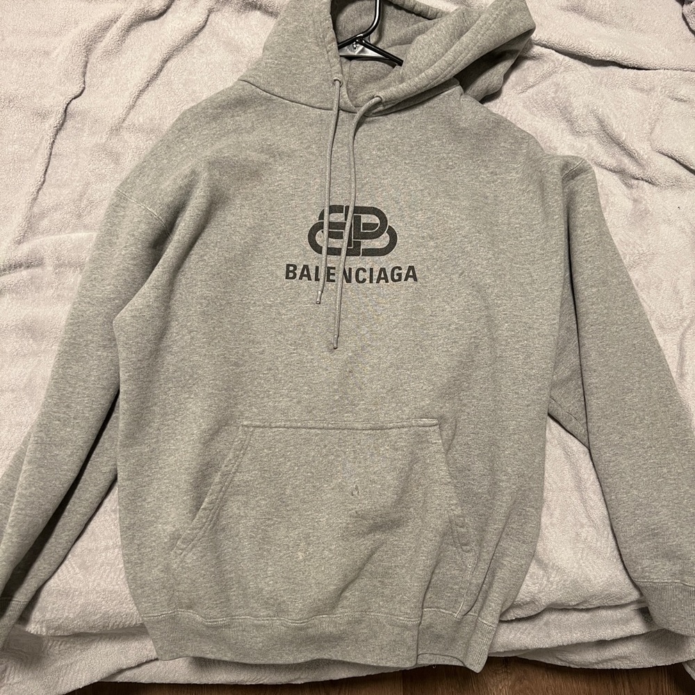 Balenciaga large mens sweatshirt grey authentic